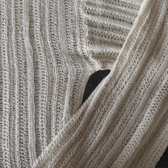 NWT - Double Zero Cream Open Knit Lightweight Sweater, Women’s M - Picture 7 of 9